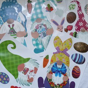 Gnome Easter Vinyl Stickers